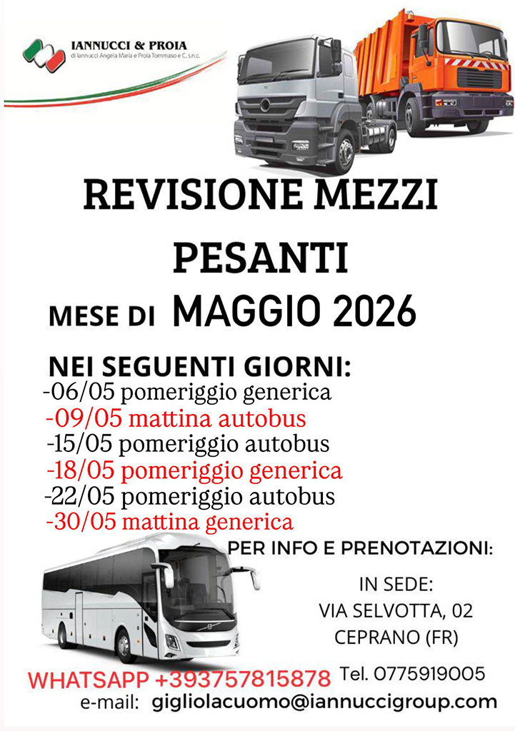 Revisioni Mezzi Pesanti – Maggio 2026 Revisioni_mezzi_pesanti_maggio_26